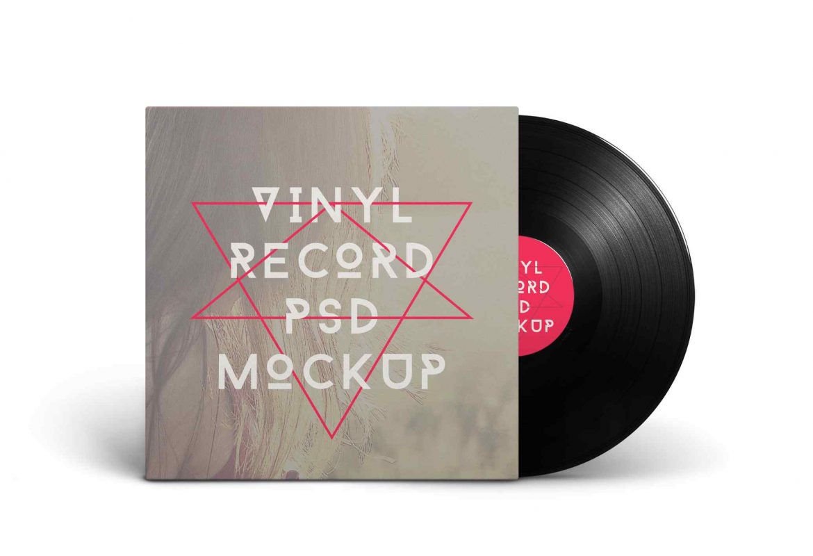 Vinyl Record PSD MockUp
