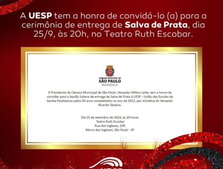 UESP recebe Salva de Prata nesta quarta-feira (25/9)